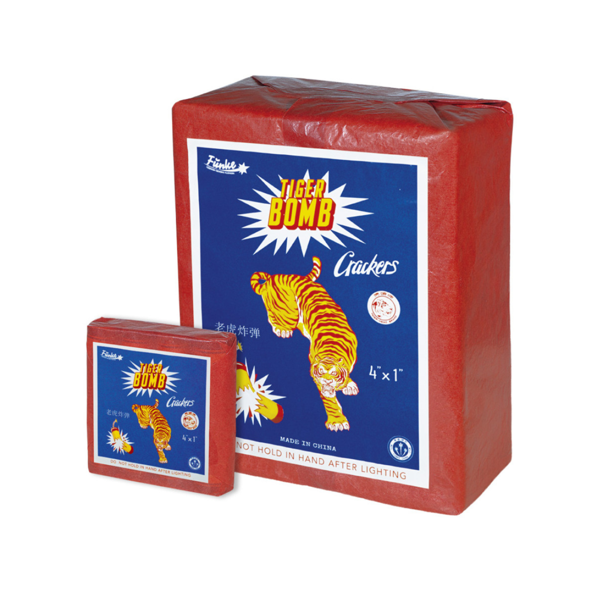 Funke China-Böller D (Tiger Bomb), Schinken