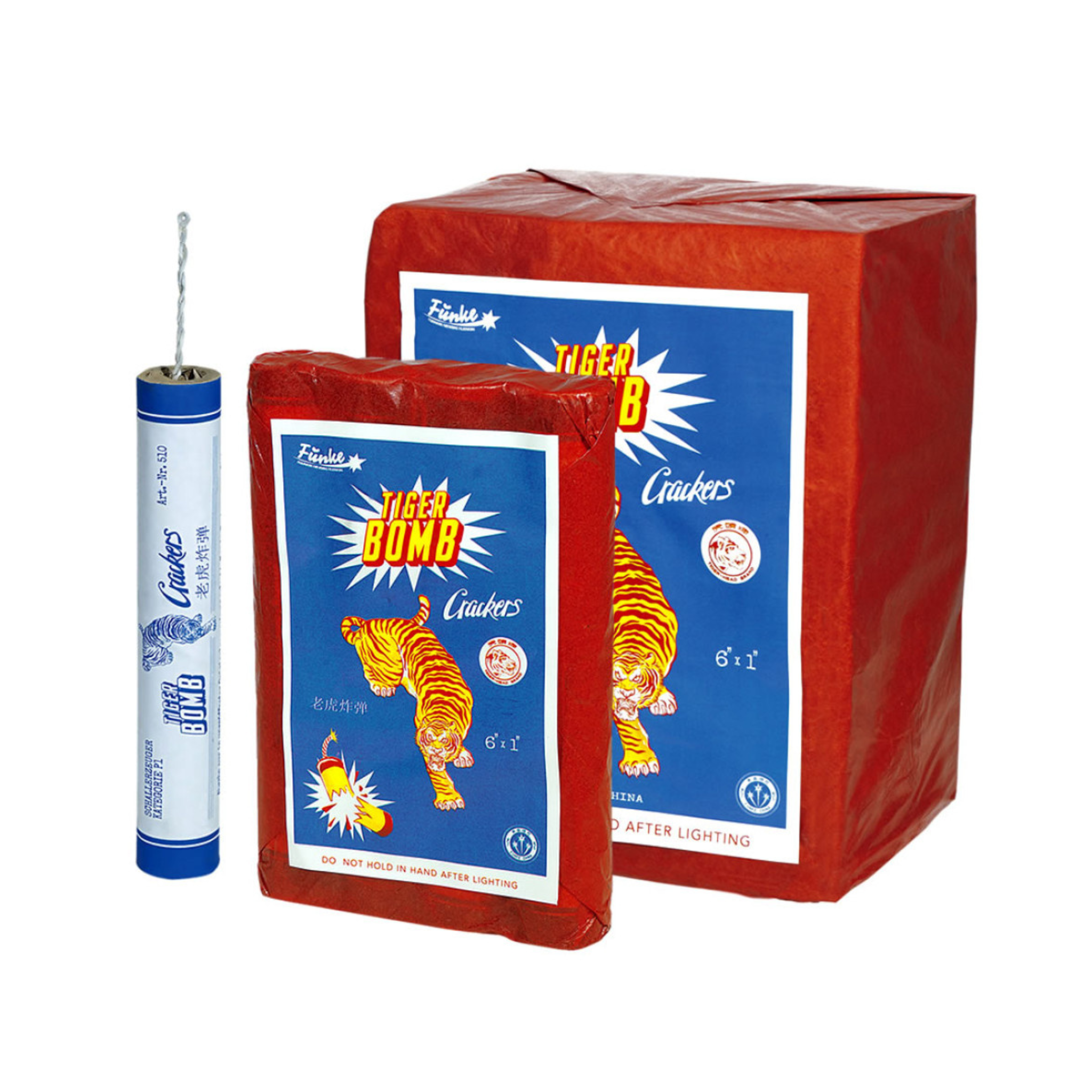 Funke Super-Böller 2 (Tiger Bomb), Päckchen