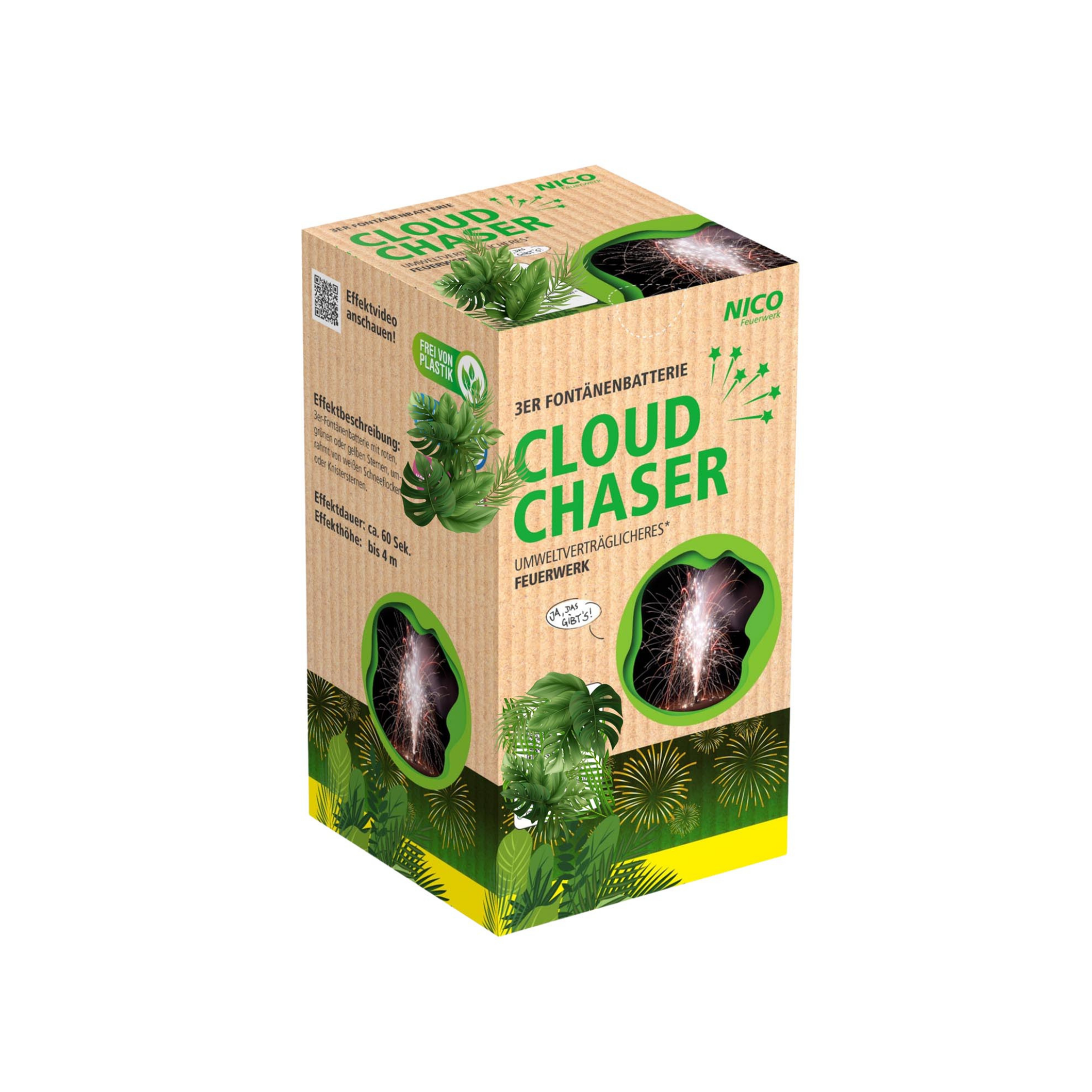 Cloud Chaser von NICO, 3er-Fontänenbatterie