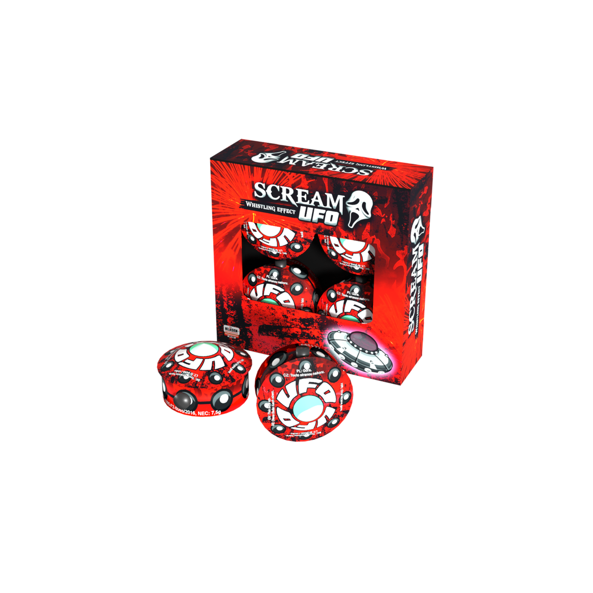 Scream UFO 4er-Packung von Klasek