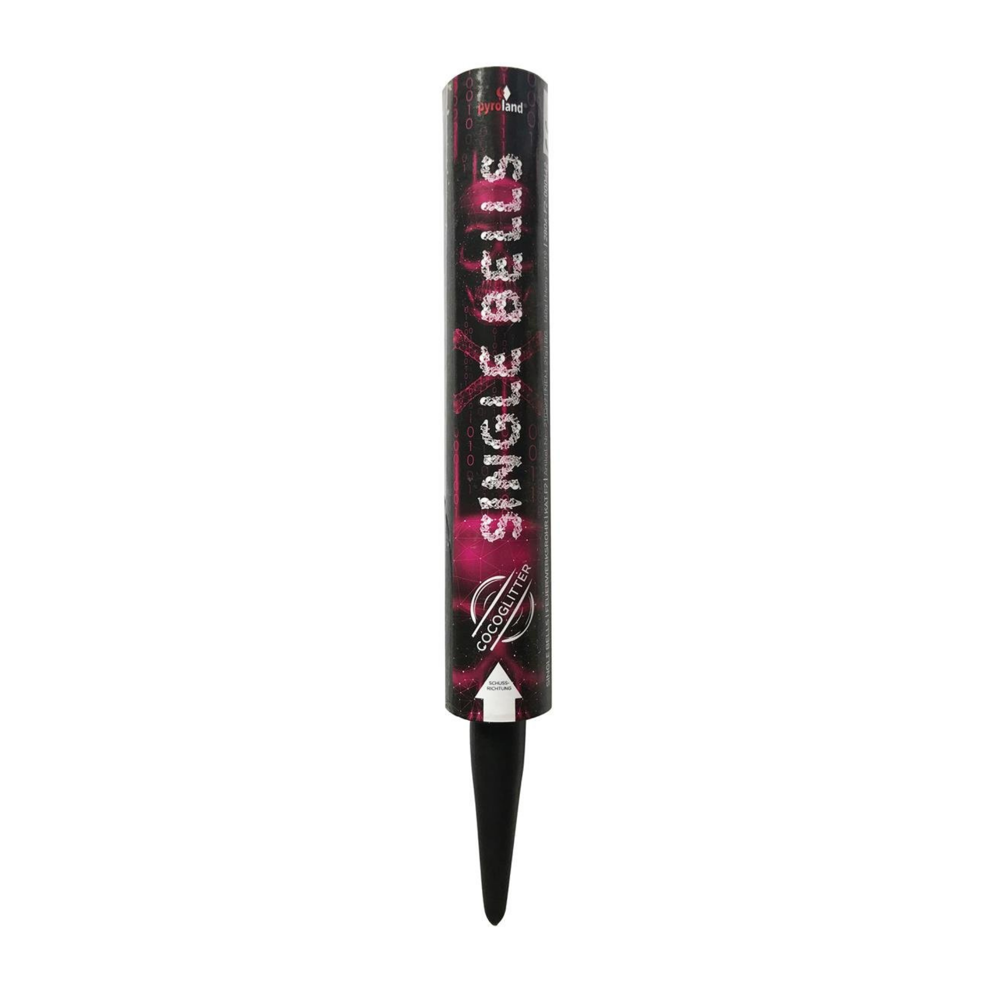 Single Bells Bombenrohr Cocoglitter von Pyroland