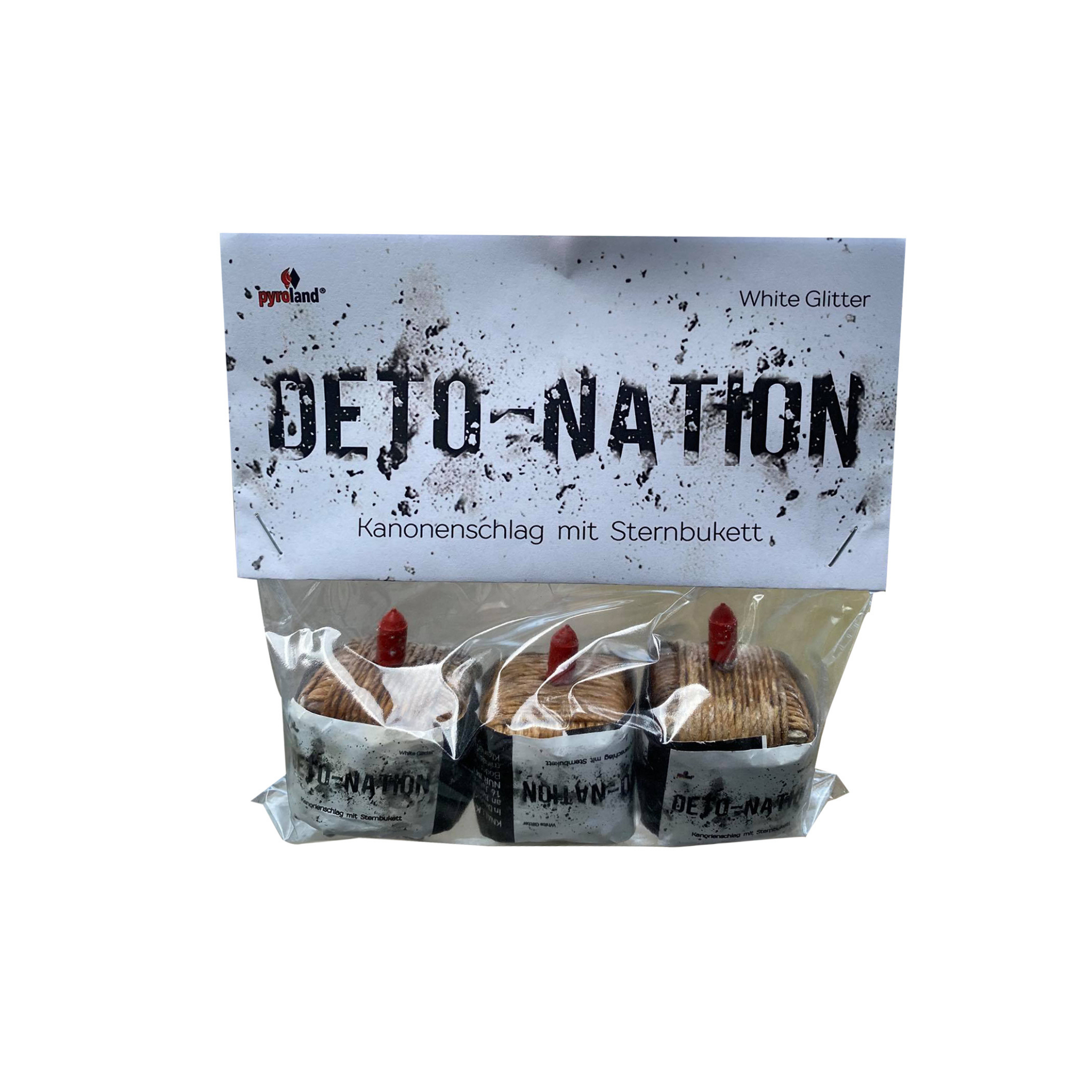 Deto-Nation White Glitter von Pyroland, 3er Pack