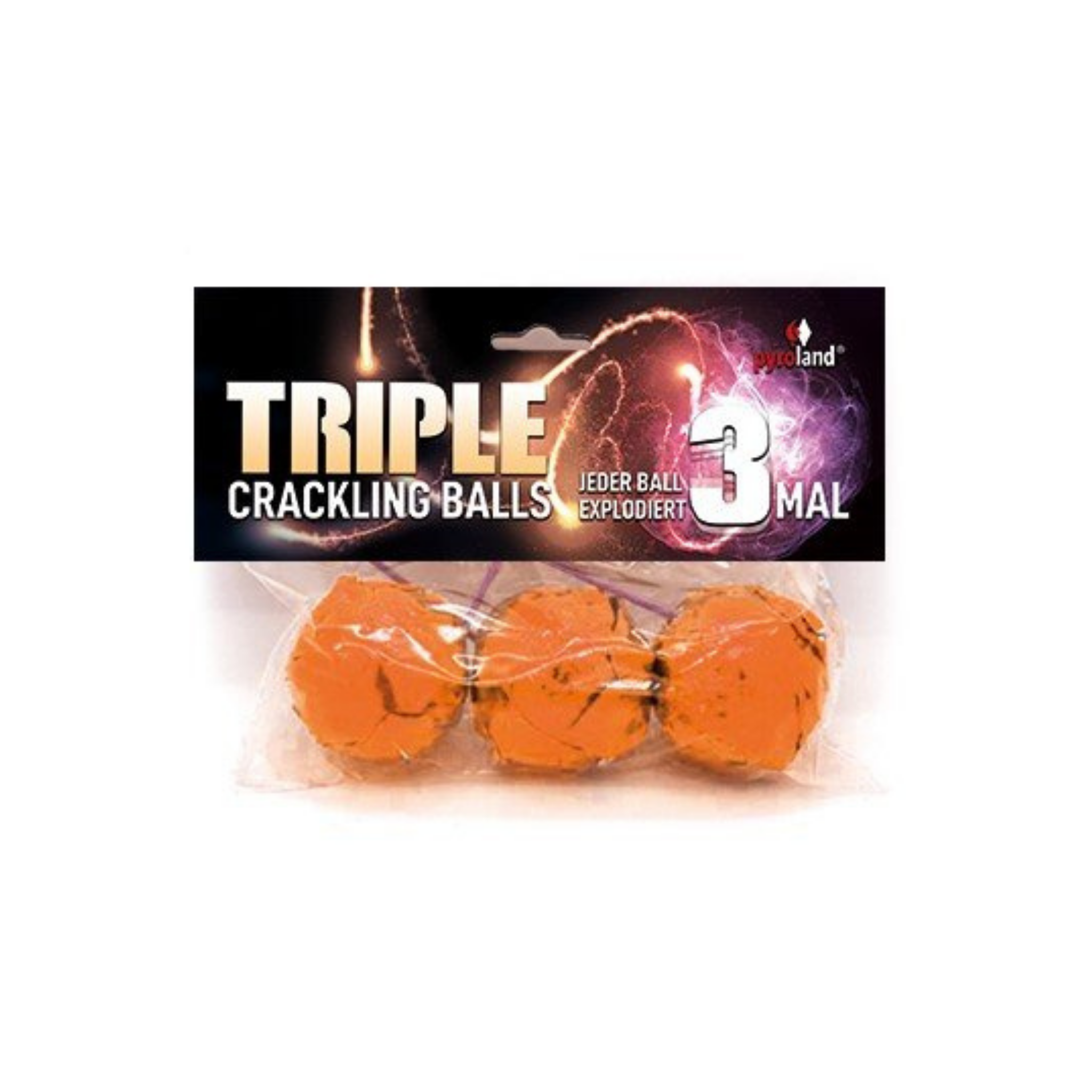 Triple Crackling Balls, 3er von Pyroland