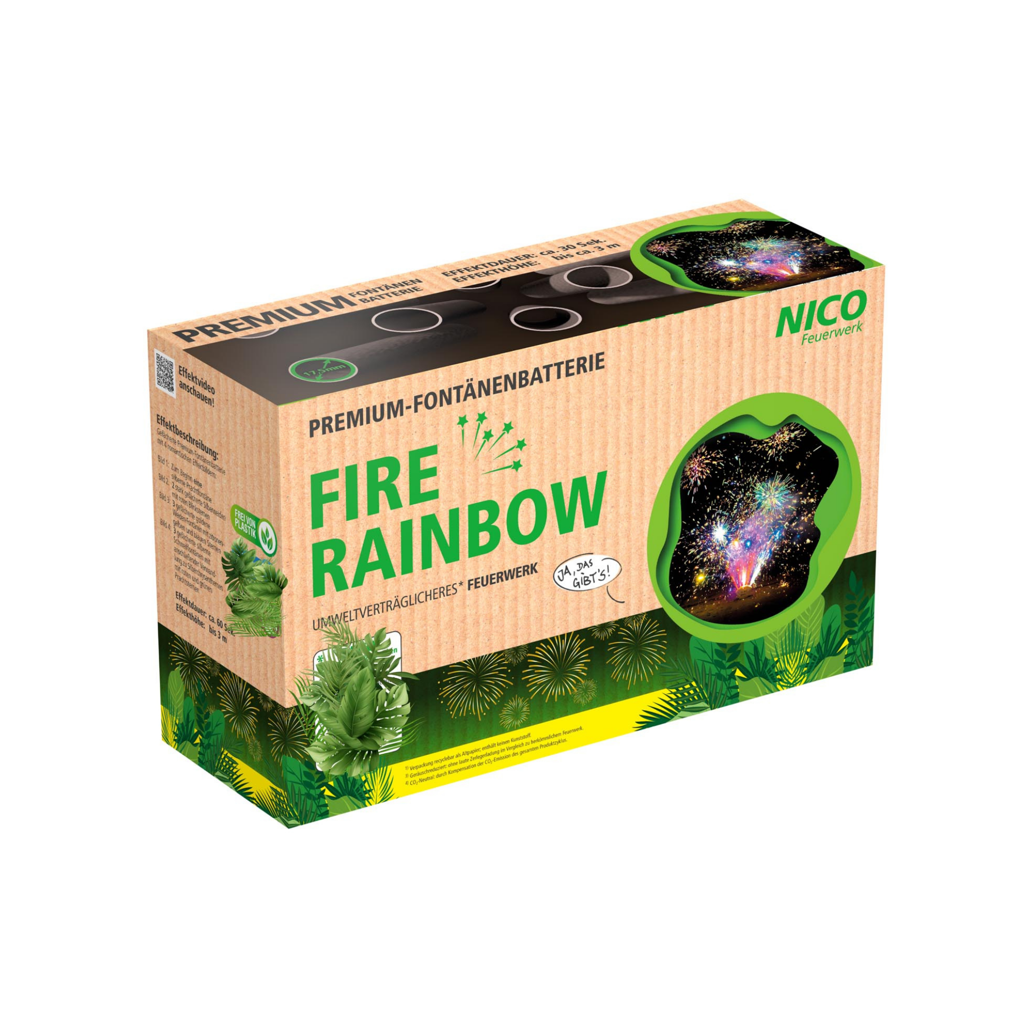 Fire Rainbow von NICO, 8er-Fontänenbatterie
