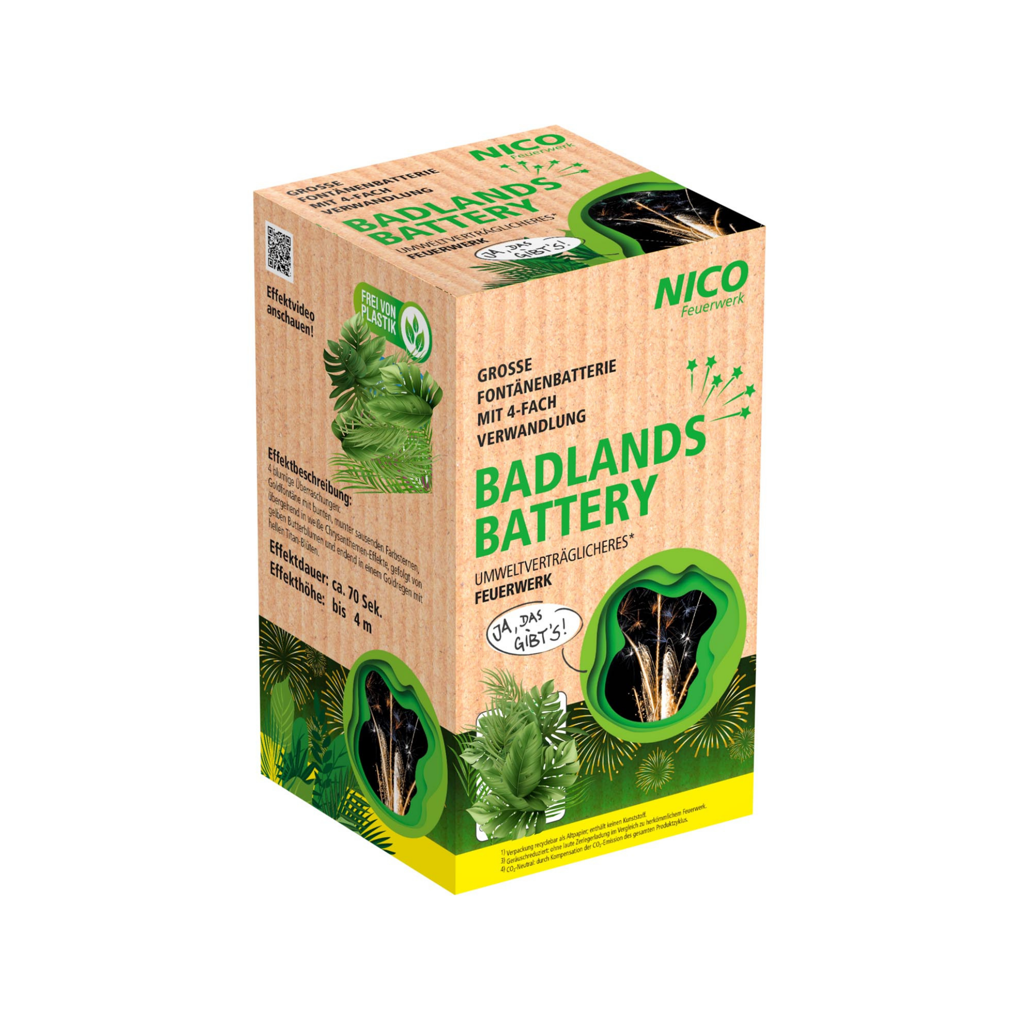 Badlands Battery von NICO, 4er-Fontänenbatterie