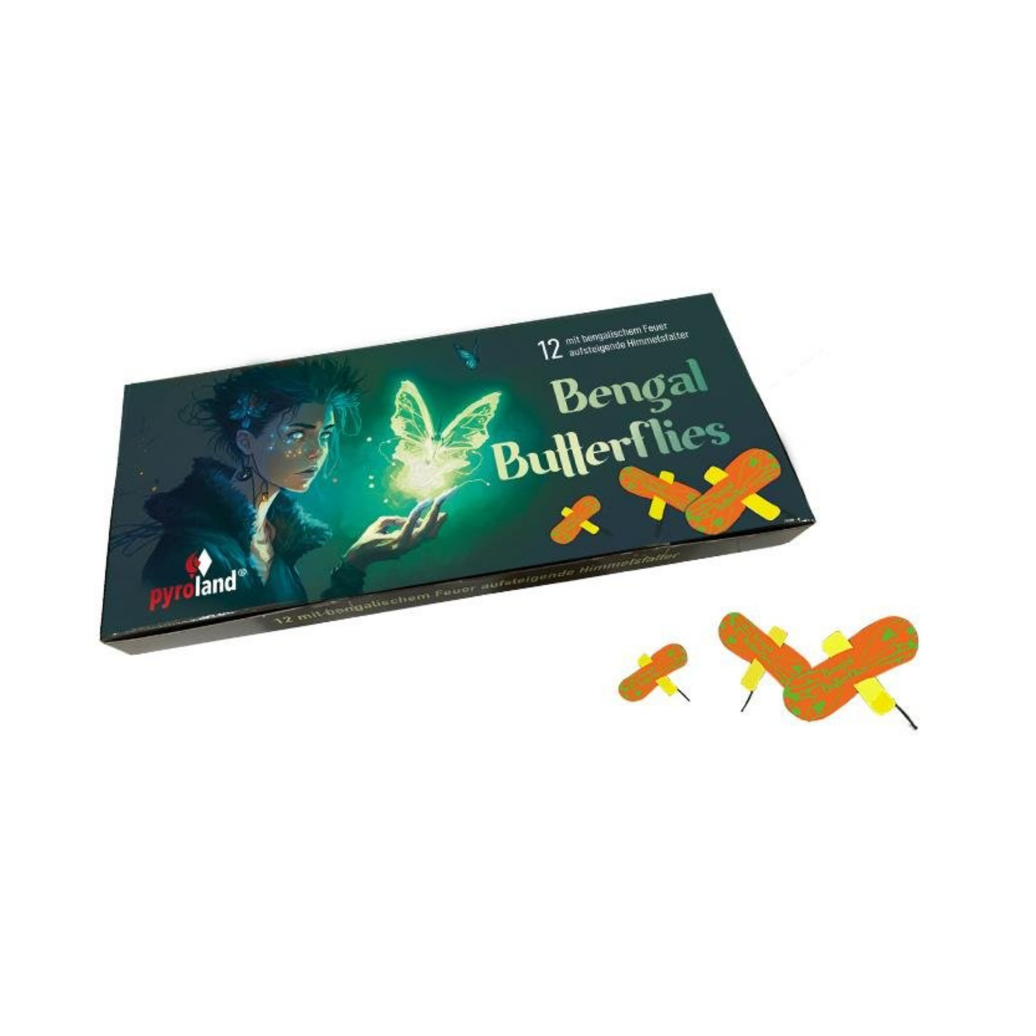 Bengal Butterflies von Pyroland, 12er-Schachtel