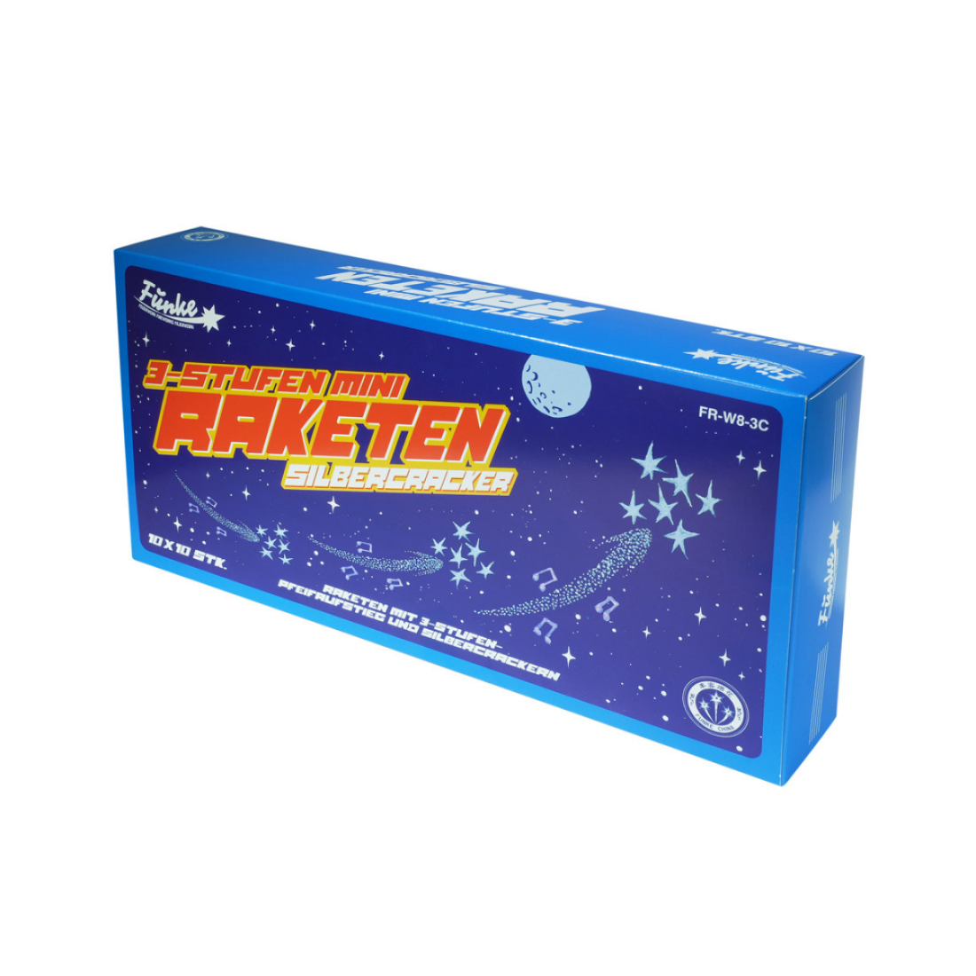 3-Stufen Mini-Raketen Silbercracker von Funke