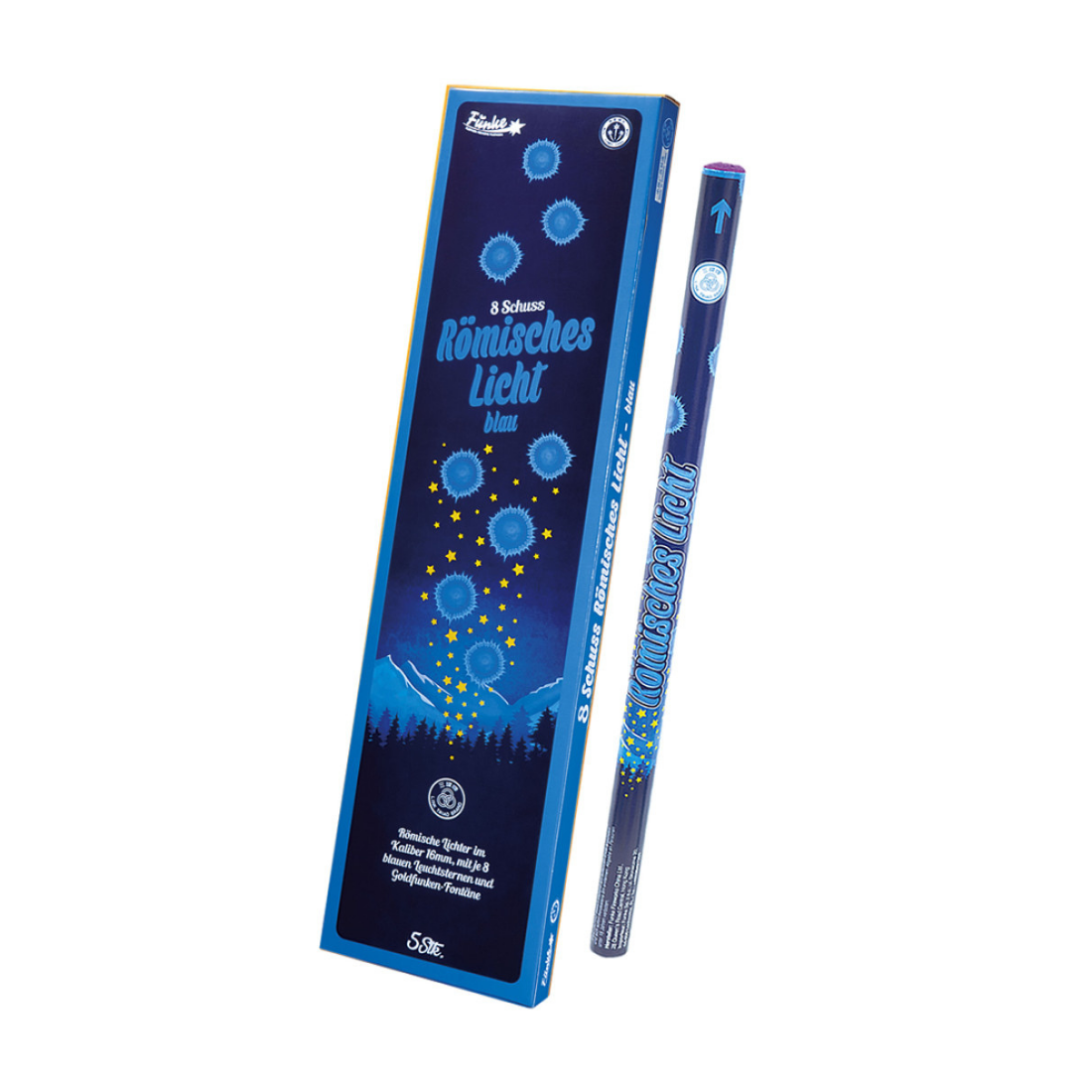 Römisches Licht Kal.C Blau, 8 Schuss von Funke